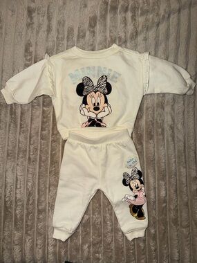 Disney Cream Minnie Mouse Two-Piece Outfit